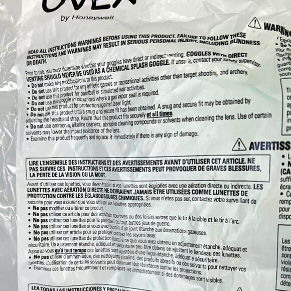 3-PACK Honeywell UVEX A610S Safety Goggles, Indirect Vent, Anti Fog Lens SEALED - Picture 7 of 9